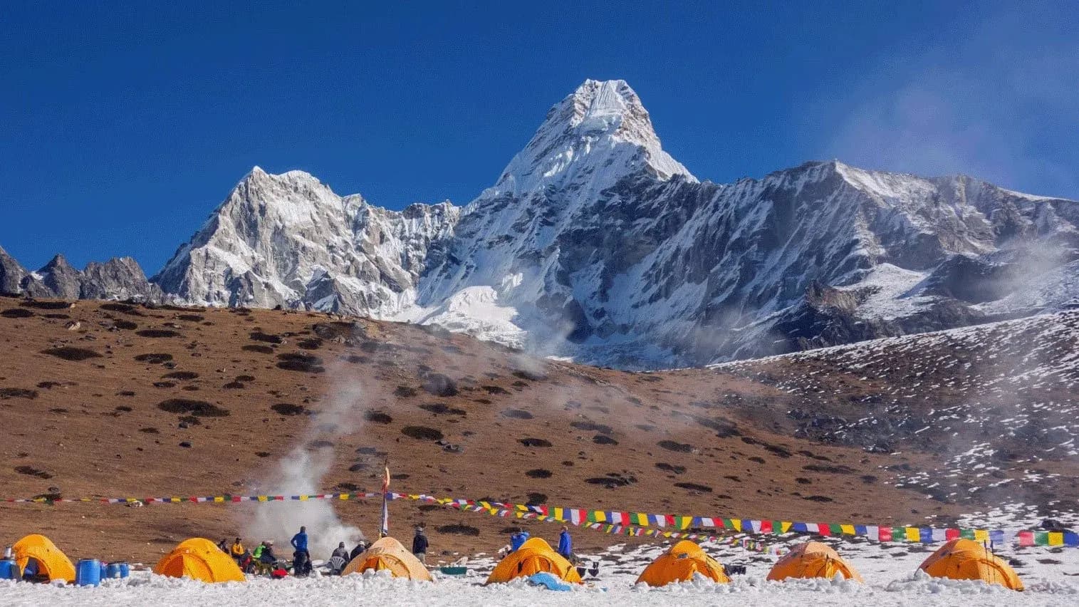 Tabochey Ridge and Amadablam Base Camp