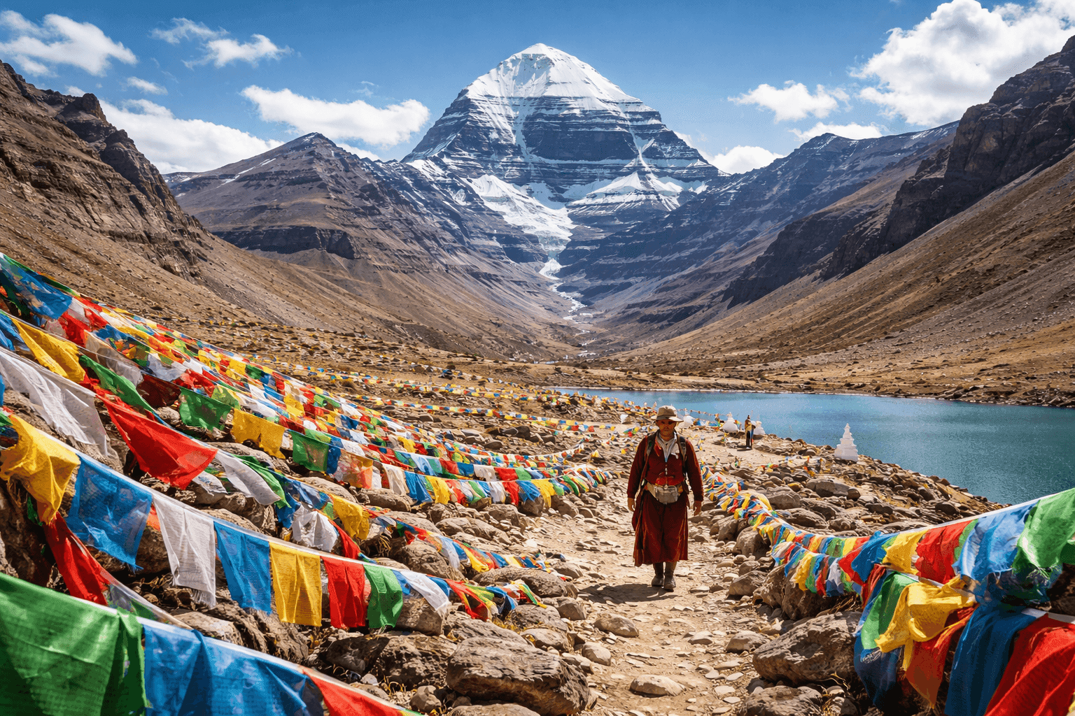 Mount Kailash Pilgrimage via Kyirung (Highest Point 5670m) 