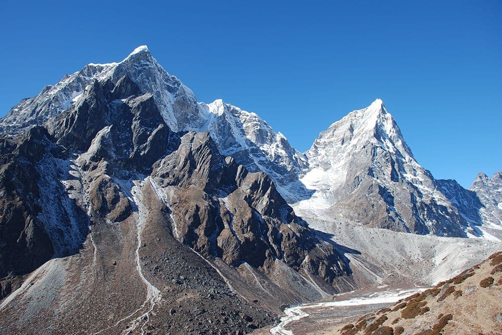 Tabochey Ridge and Amadablam Base Camp