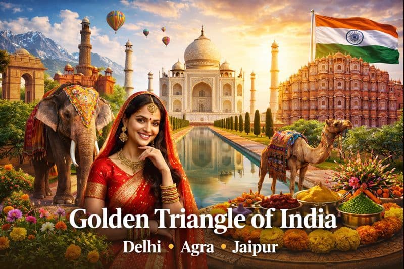 Golden Triangle of India with Varanasi